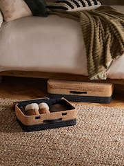 Set of 2 Natural Bronx Underbed Storage Baskets - Image 2 of 7