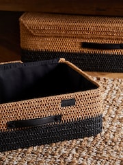 Set of 2 Natural Bronx Underbed Storage Baskets - Image 3 of 7