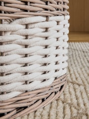 Natural Extra Large Wicker and Rope Malvern Storage Basket - Image 4 of 5