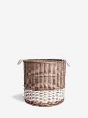 Natural Extra Large Wicker and Rope Malvern Storage Basket - Image 5 of 5