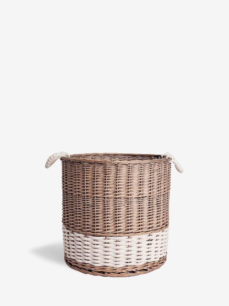 Natural Extra Large Wicker and Rope Malvern Storage Basket - Image 5 of 5