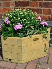 Rowlinson Natural Marberry Corner Garden Planter - Image 1 of 6