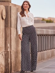 Sosandar Black Wide Leg Trousers - Image 3 of 4