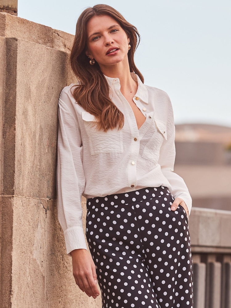 Sosandar Black Wide Leg Trousers - Image 4 of 4