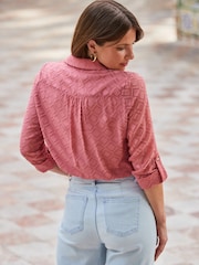 Sosandar Pink Utility Zip Front Tunic Top - Image 3 of 5