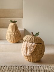 Set of 2 Natural Apple and Pear Storage Baskets - Image 1 of 10