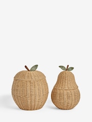 Set of 2 Natural Apple and Pear Storage Baskets - Image 10 of 10