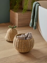 Set of 2 Natural Apple and Pear Storage Baskets - Image 7 of 10