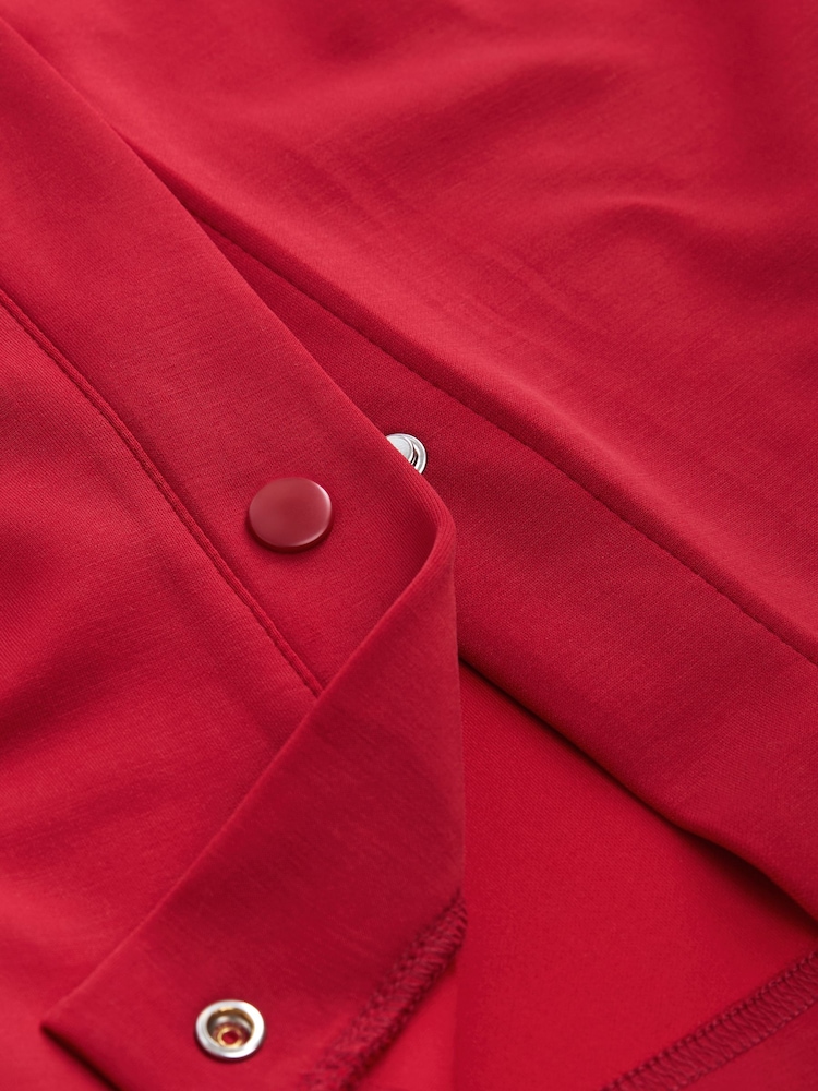 Red Soft Jersey Popper Side Trousers - Image 6 of 6