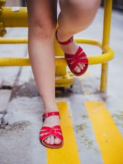 Salt-Water Sandals Red The Original Flat Strappy Sandals - Image 3 of 4