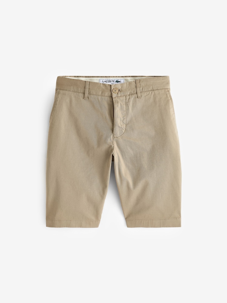 Lacoste Slim Fit Chino Brown Shorts - Image 5 of 5