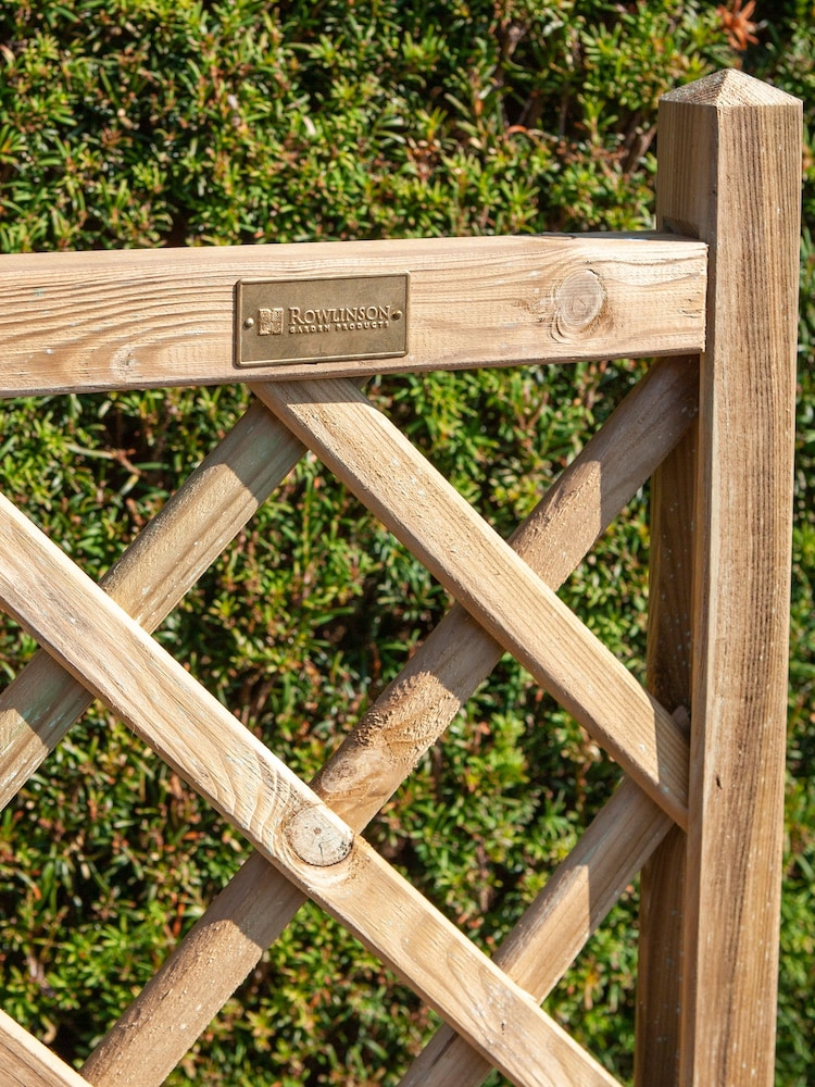Rowlinson Natural Square Lattice Garden Planter - Image 2 of 2