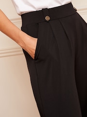Love & Roses Black Ponte Jersey Wide Leg Trouser - Image 2 of 4
