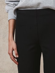 Black Smoothing Ponte Jersey Wide Leg Trousers - Image 5 of 7