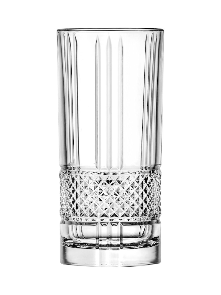 RCR Set of 6 Clear Brilliante Hiball Glasses 37cl - Image 6 of 6