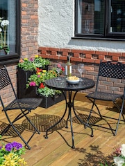Rowlinson Black Havana Garden Bistro Set - Image 1 of 5