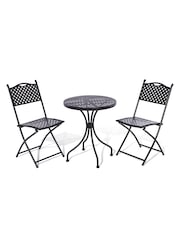 Rowlinson Black Havana Garden Bistro Set - Image 2 of 5