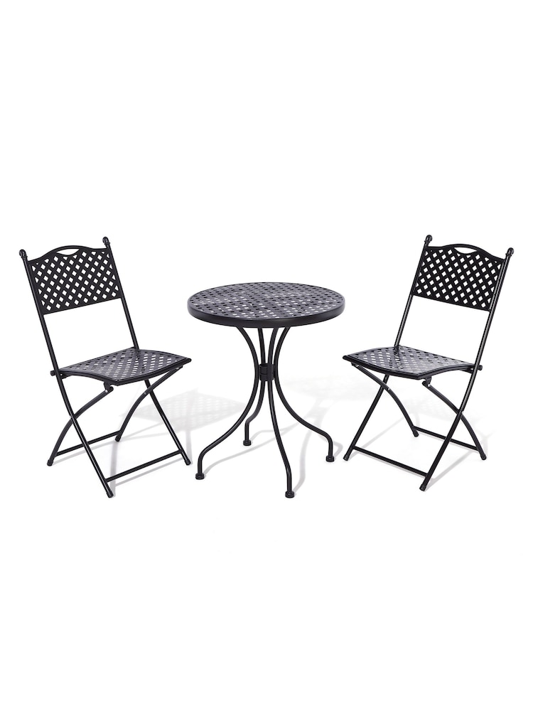 Rowlinson Black Havana Garden Bistro Set - Image 2 of 5