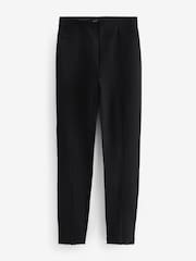 Black Ponte Waistband Detail Leggings - Image 6 of 7