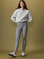 Monochrome Ponte Waistband Detail Leggings - Image 1 of 8