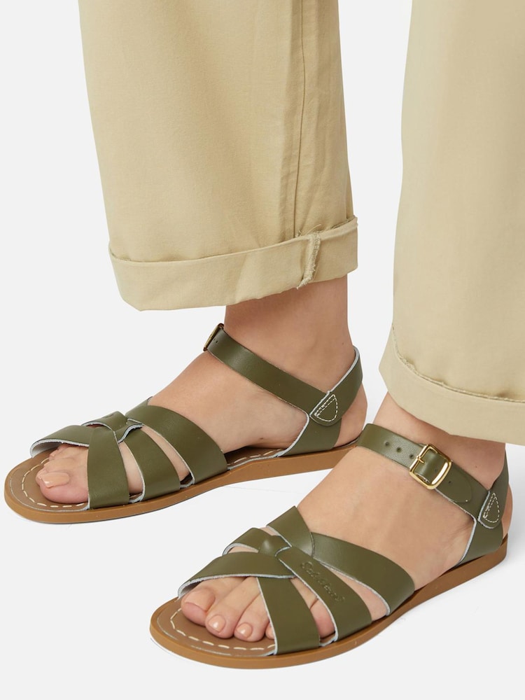 Salt-Water Sandals Green The Original Flat Strappy Sandals - Image 2 of 4