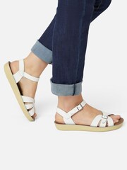Salt-Water Sandals White Boardwalk Waterproof Sandals - Image 1 of 4