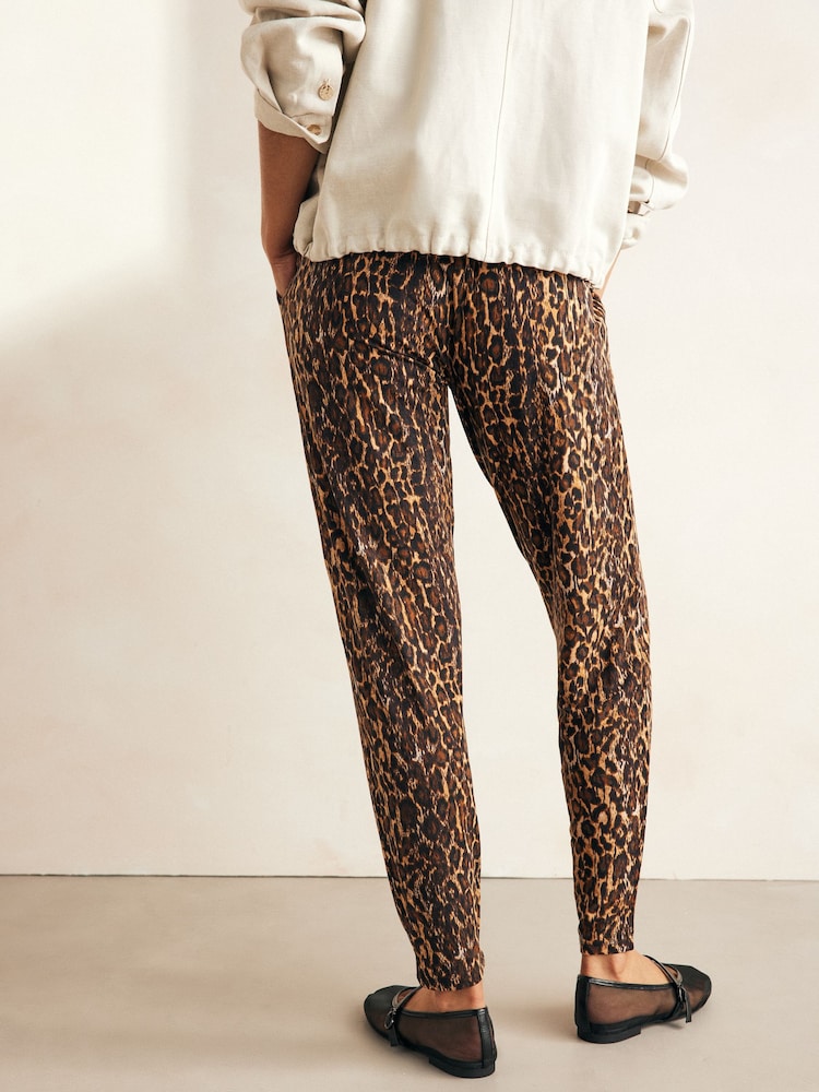 Animal Print Jersey Joggers - Image 4 of 9