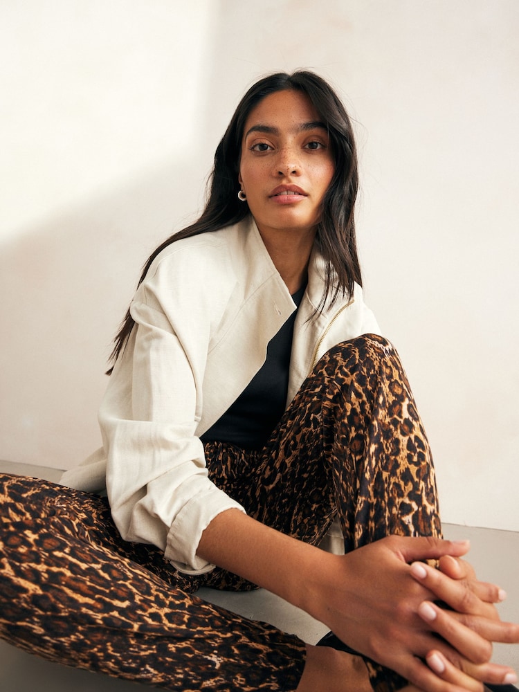 Animal Print Jersey Joggers - Image 6 of 9