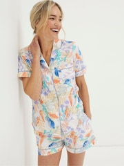 FatFace Natural Ocean Shell Shirt - Image 1 of 5