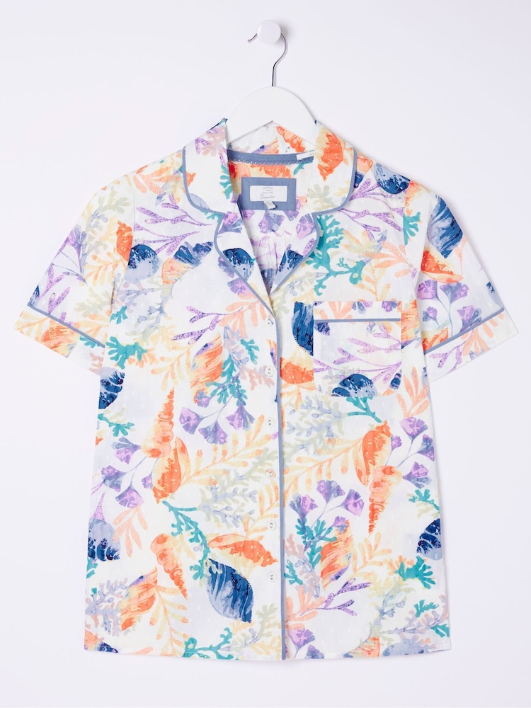 FatFace Natural Ocean Shell Shirt - Image 5 of 5