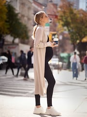 Seraphine Yellow Duster Maternity Shirt Dress - Image 3 of 5