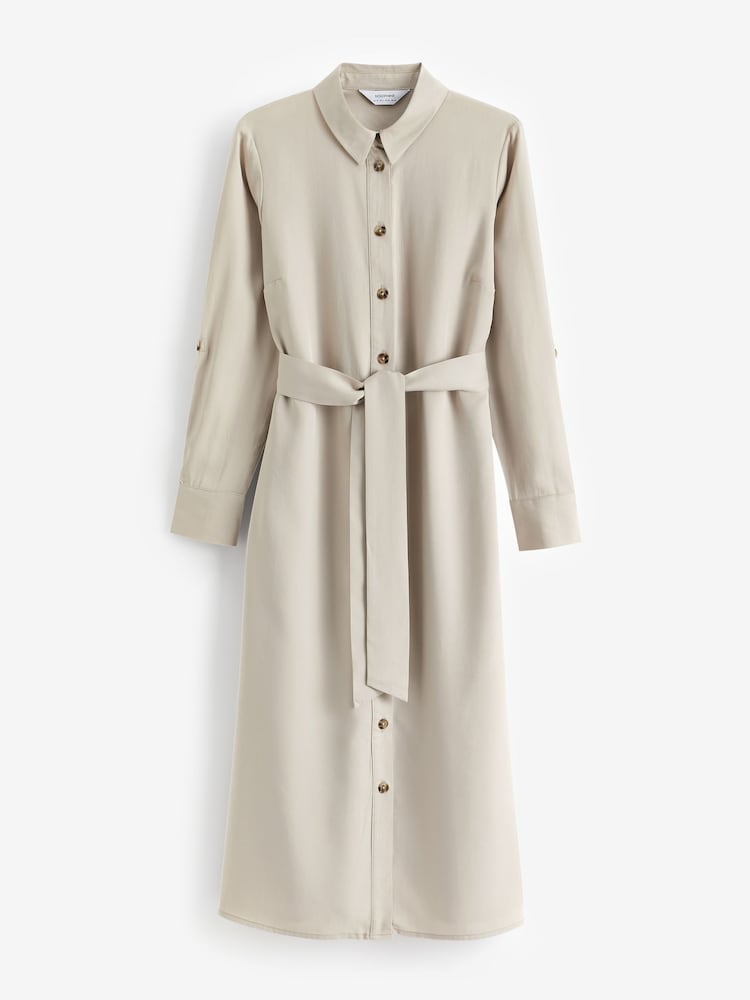 Seraphine Yellow Duster Maternity Shirt Dress - Image 5 of 5