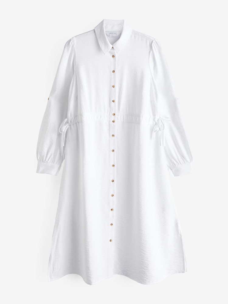 Seraphine robe chemise blanche de maternité - Image 10 de 10