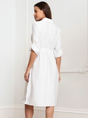 Seraphine robe chemise blanche de maternité - Image 2 de 10