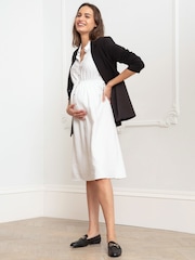 Seraphine robe chemise blanche de maternité - Image 4 de 10