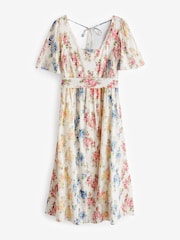 Seraphine Cream Vintage Floral Maternity & Nursing Dress - Image 11 of 11