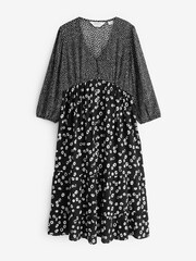 Seraphine Button-Down Maternity Black Dress - Image 11 of 11