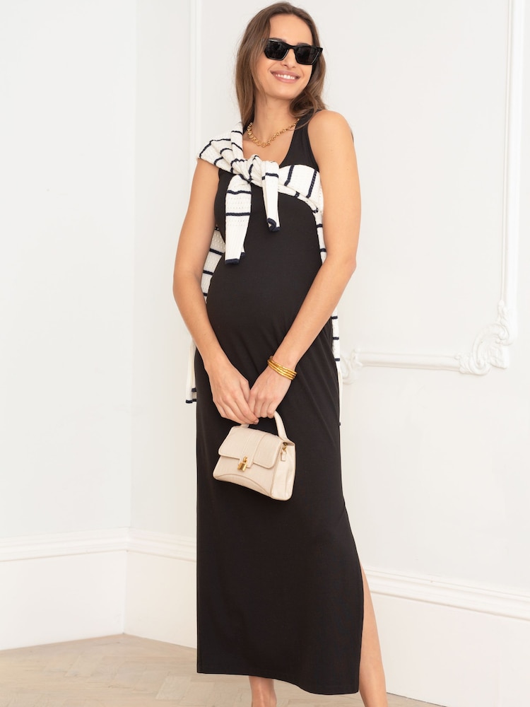Seraphine Scoop Neck Bodycon Maternity Dress - Image 1 of 8