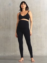 Seraphine Seamless Post-Maternity Black Leggings - Image 2 of 5