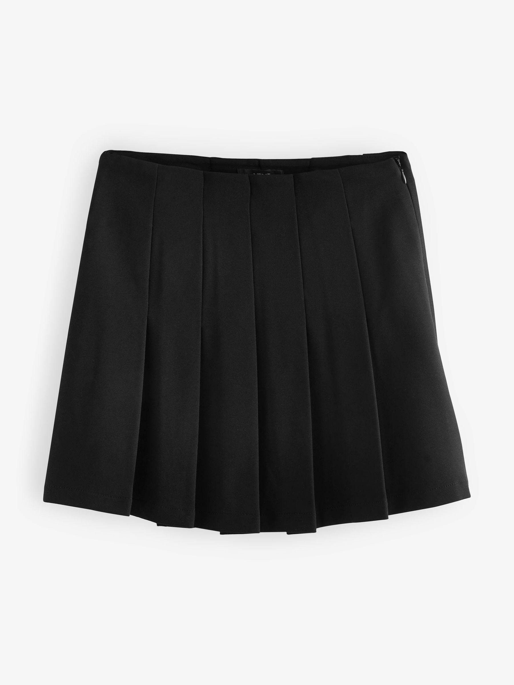 Next：日本 ブラック - プレミアムジャージーキルトスカート from Next