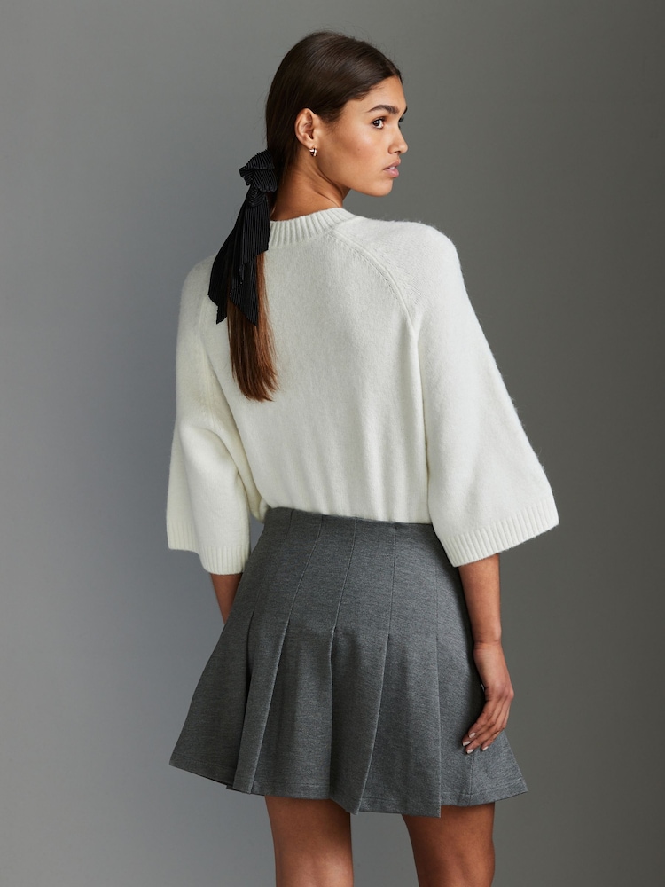Grey Premium Jersey Kilt Skirt - Image 3 of 6