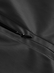 Black Faux Leather Mini Skirt - Image 7 of 7