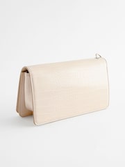 White Chain Croc Clutch Bag - Image 5 of 8