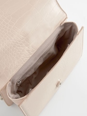 White Chain Croc Clutch Bag - Image 6 of 8