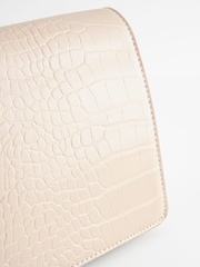 White Chain Croc Clutch Bag - Image 8 of 8