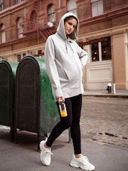 Seraphine Grey 3 In 1 Relaxed Fit Maternity Hoodie - Image 6 of 6