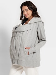 Seraphine Grey 3 In 1 Relaxed Fit Maternity Hoodie - Image 7 of 7