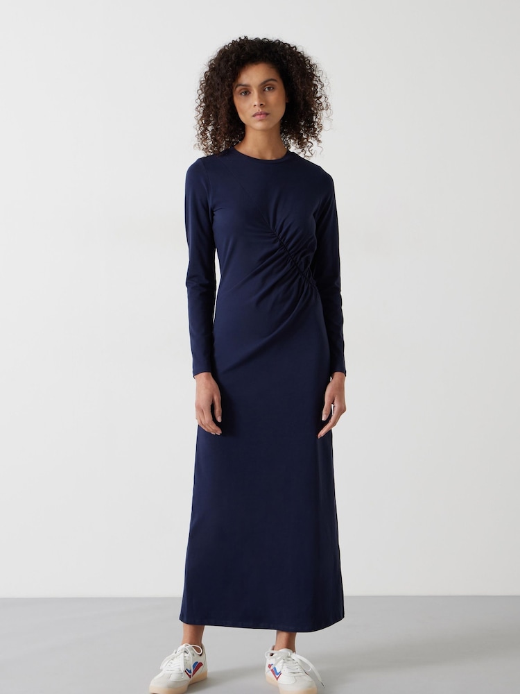 Hush Blue Frankie Gather Maxi Dress - Image 1 of 5 Hush Blue Frankie Gather Maxi Dress - Image 1 of 5