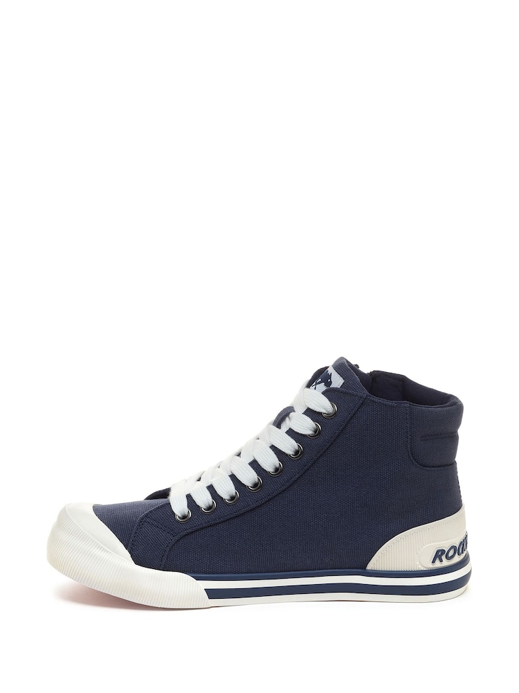 Rocket Dog Jazzin Hi 12A Canvas Trainers - Image 2 of 7