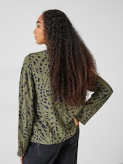 Hush Green Sofia Draped Blouse - Image 2 of 5